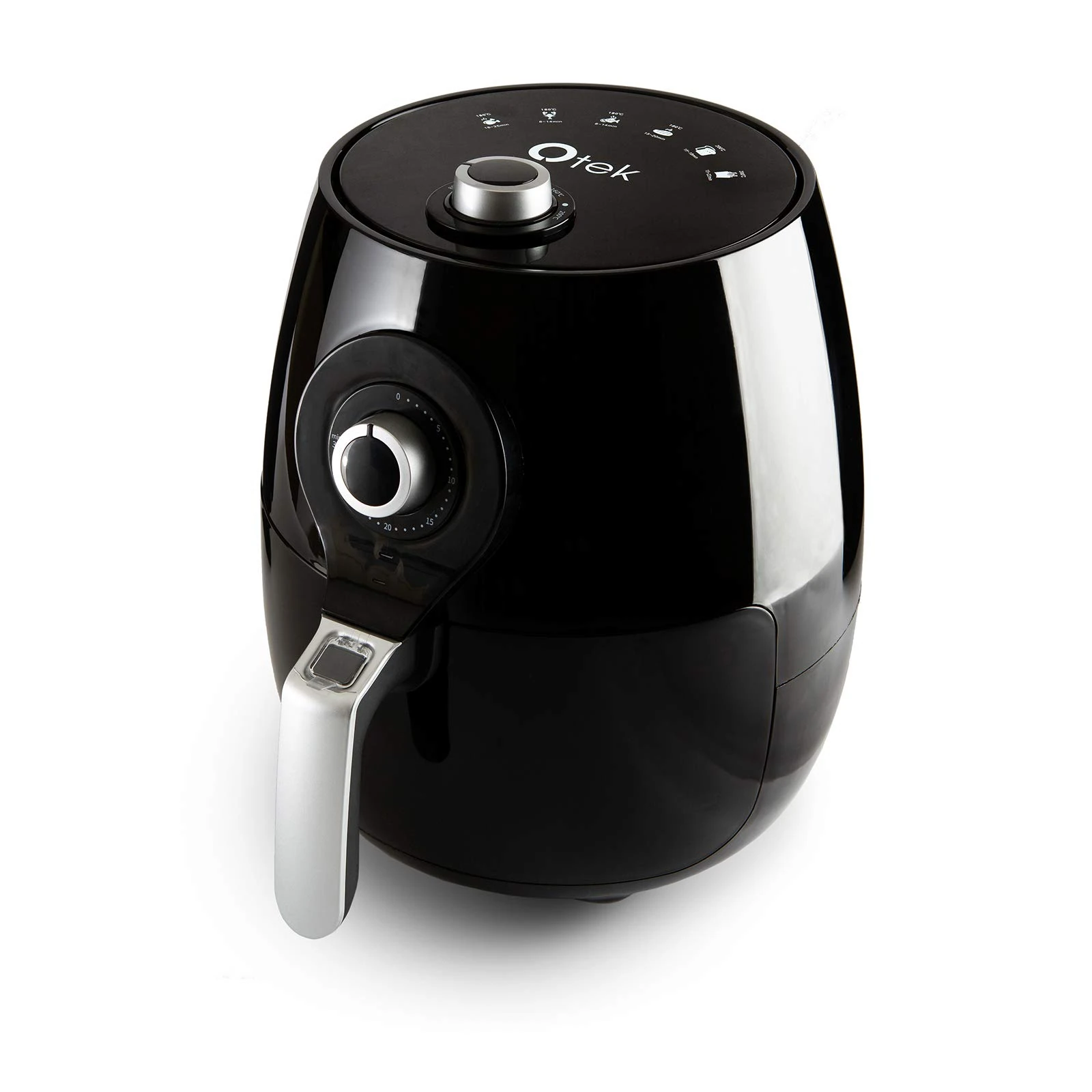 Otek 4.5L Air Fryer | 1450W | Low Fat | Healthier Oil Free Frying | Compact Cooker Oven | Timer | Rapid Heating & Air Flow Circulation | Adjustable Temperature Control | AF351 | Black