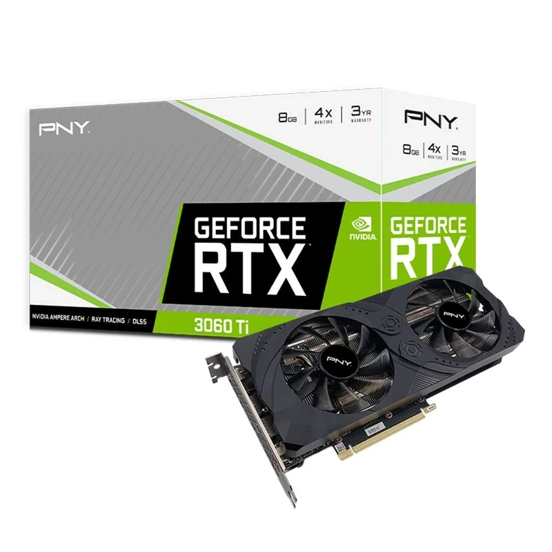 PNY GeForce RTX™ 3060 Ti 8GB UPRISING Dual Fan Graphics Card