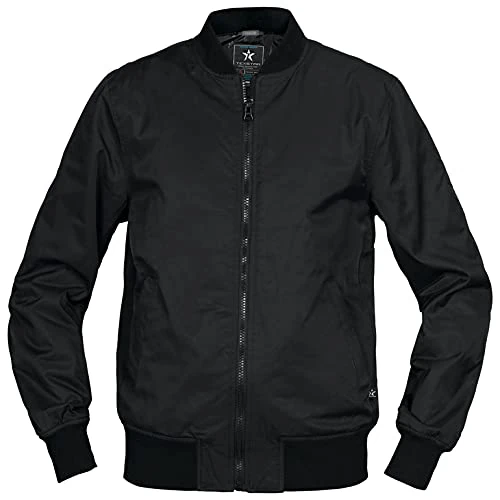 Texstar WJ63 Women's Bomber Jacket - Black, Small