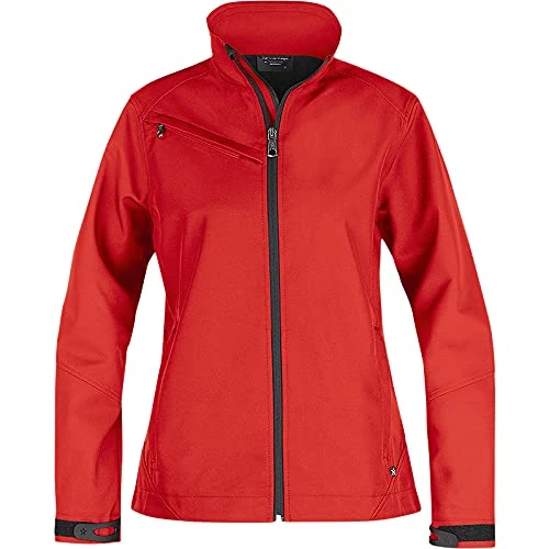 Texstar WJ79 Ladies Soft Shell Jacket Red Size 2XL