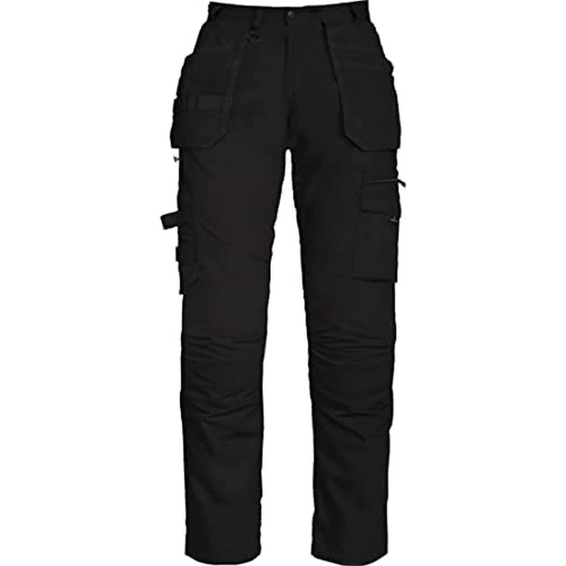 Texstar WP35 Ladies Service Stretch Pocket Trousers, Size W30/L30, Black
