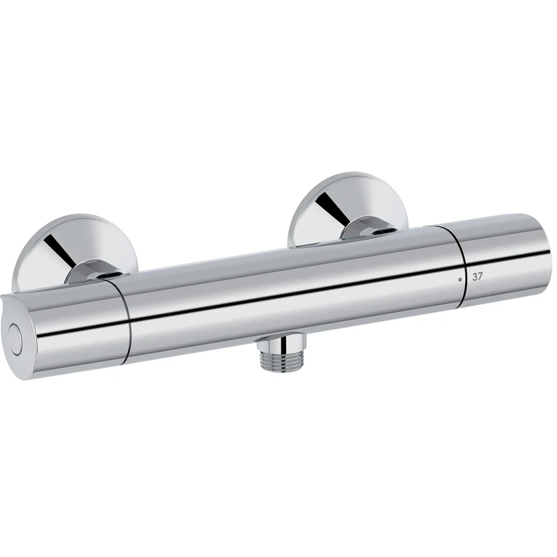 Jacob Delafon E25868-CP Simone Thermostatic Shower Mixer Tap, Chrome