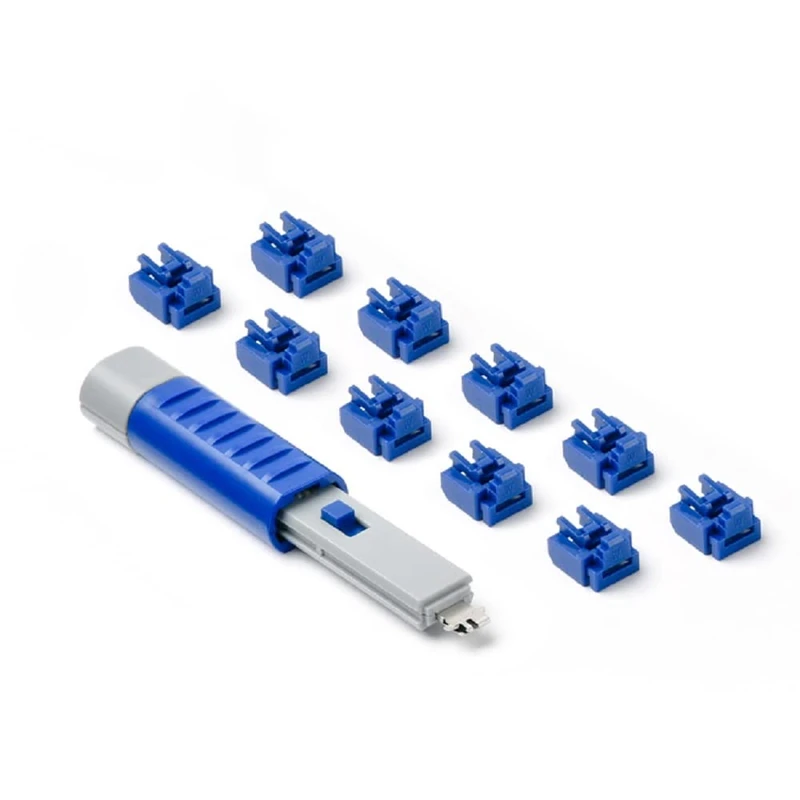 SmartKeeper Essential / 10 x RJ45 Port Blockers with 1 x Lock Key Basic/Dark Blue