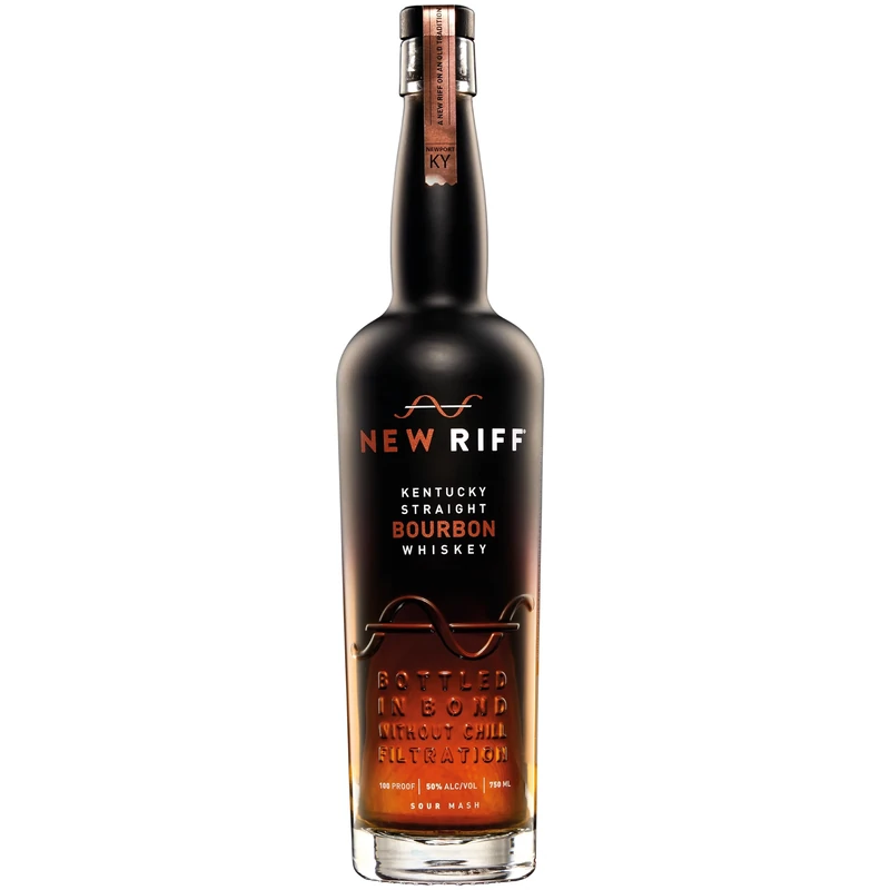 New Riff Distilling Bottled in Bond Kentucky Straight Bourbon Whiskey 70cl, 50% ABV – High-Rye, Non-Chill Filtered, Aged at Least 4 Years – Enjoy Neat, With Water or in an Old Fashioned - Premium Gift