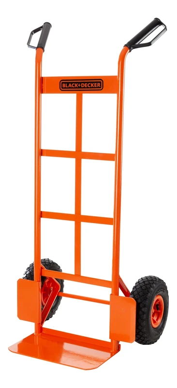 BLACK+DECKER BXWT-H301 Sack Truck - Transport Trolley - Mower Truck - 120 kg Payload - Steel