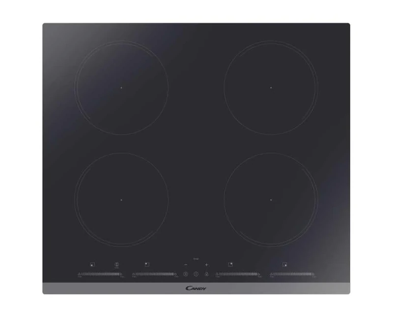 Candy Elite CIES642MCTT 60cm Induction Hob, 4 x Boosters, independent slider controls, Black Glass