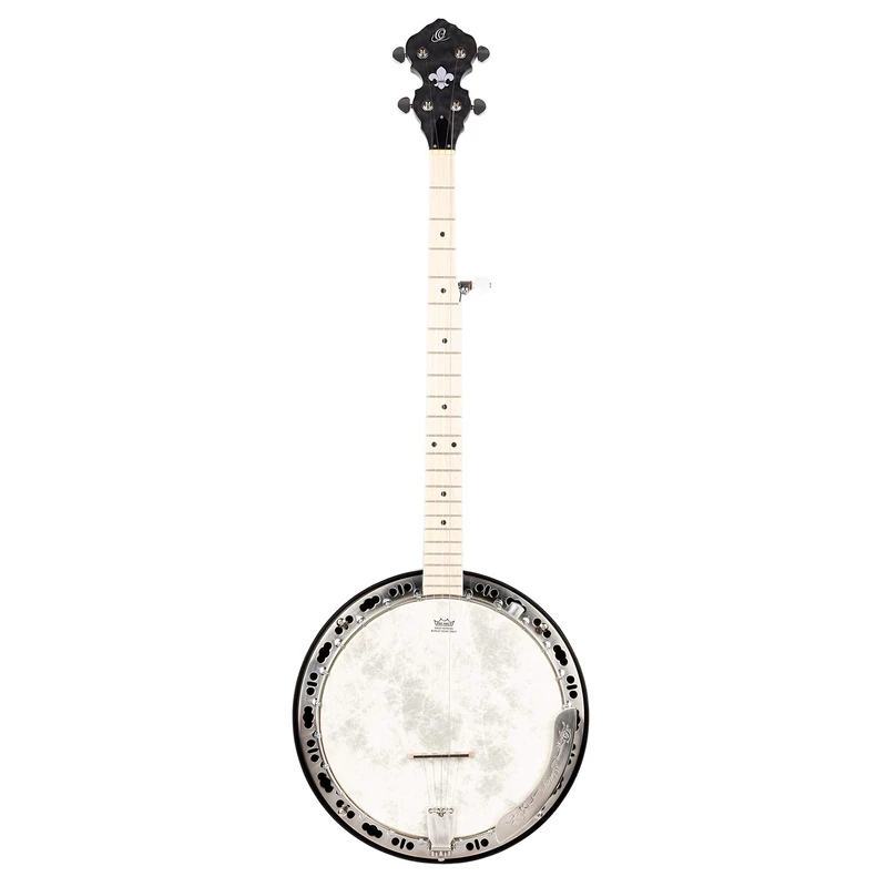 Ortega Raven Series OBJE400TCO-L Banjo 5 String Lefty Transparent Charcoal + Gig Bag