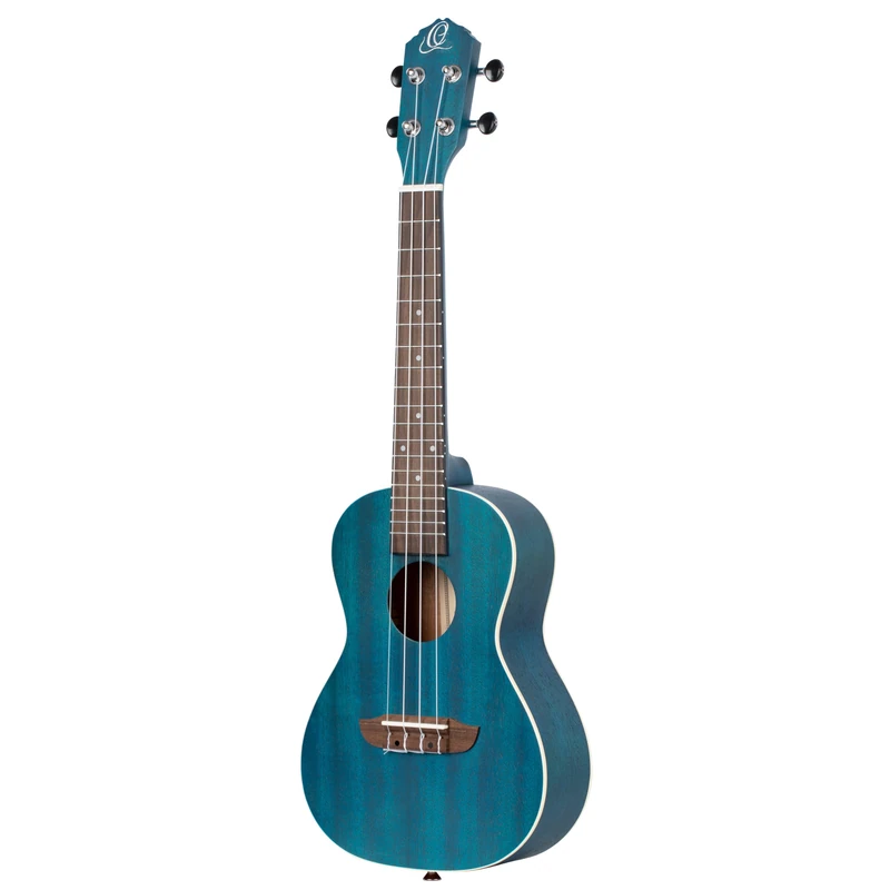 Ortega Guitars Concert Ukulele Lefthanded – Acoustic – Earth Series – Okoume, Dark Blue (RUOCEAN-L)