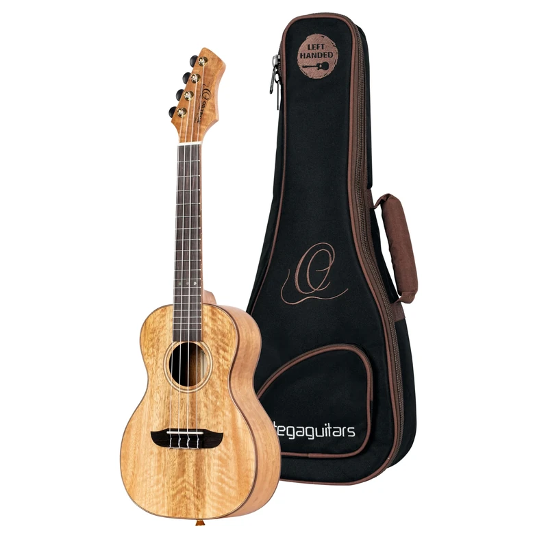 Ortega Guitars Concert Ukulele Lefthanded – Acoustic – Horizon Series – Including Gigbag – Mango, Natural (RUMG-L)