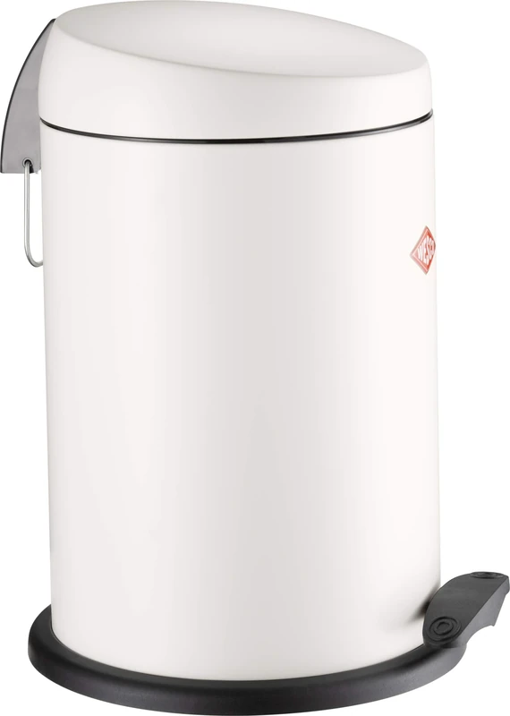 WESCO Capboy Base Practical Bin with Slanted Lid Made of Stainless Steel in Matt Sand - 13 Litre Volume - Plastic Foot Pedal