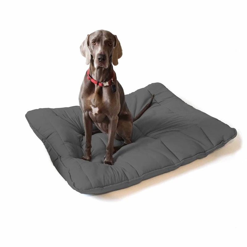 Stripey Finds Italian Bed Linen Dogs Maxy Pillow, 130 x 100 cm, Dark gray