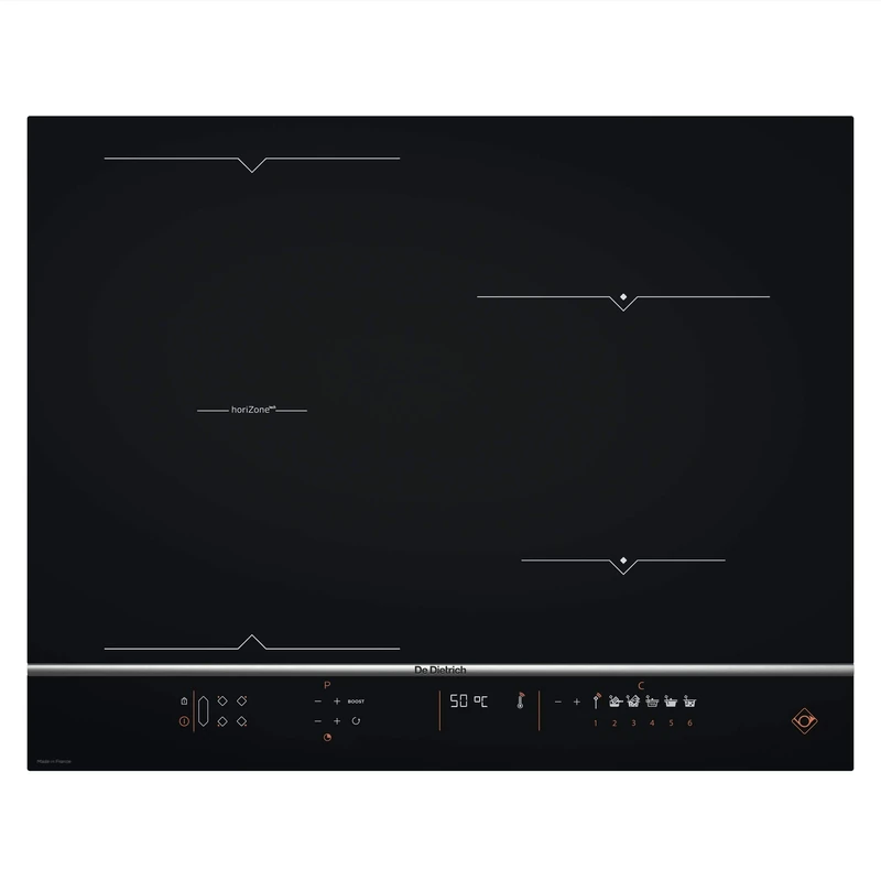 De Dietrich DPI7684XT, Induction hob Platinum, Black