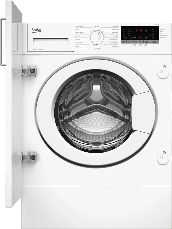 Beko WTIK72151 Integrated 7kg Washing Machine with 1200 rpm - White - C Rated