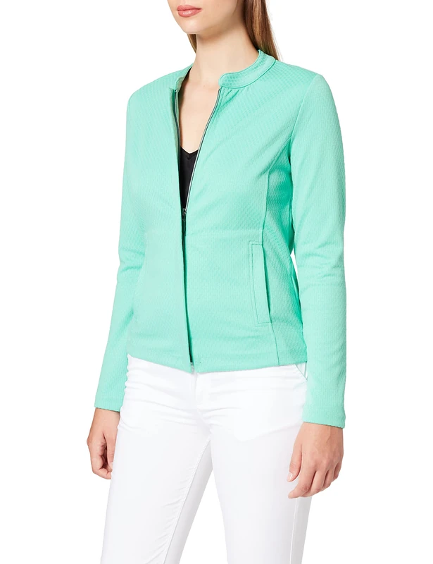 GERRY WEBER Women's Jacke Gewirke Jacket, Aloe, XS/S
