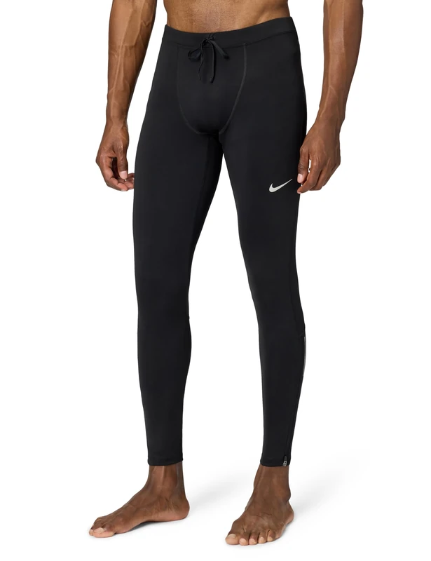 Nike, M Nk Df Chllgr Tight, Leggings, Black/Reflective Silv, M, Man