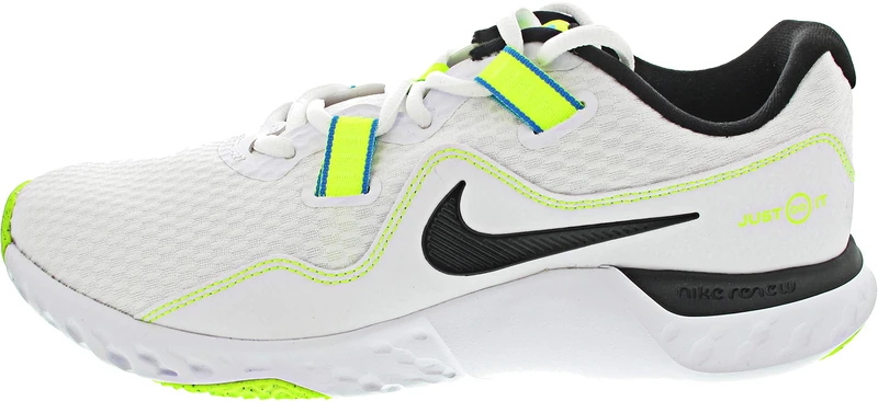 Nike Men's Renew Retaliation Tr 2 Trail Running Shoe, White/Black-Volt-Lt Blue Fury, 12.5 UK