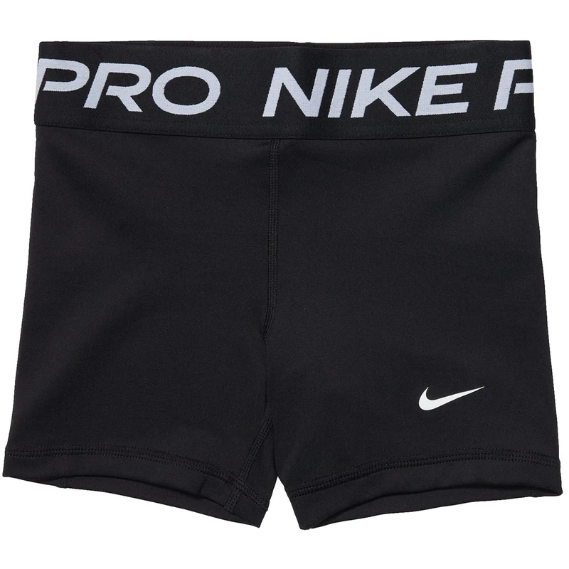 NIKE Girls G Np 3in Shorts, Black - White, M 10-12 Years UK EU