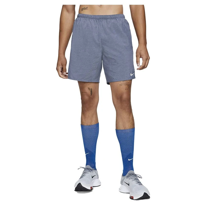 NIKE CZ9066-451 M NK DF Challenger Short 7BF Pants Men's Obsidian/HTR/SLRV SLRV S