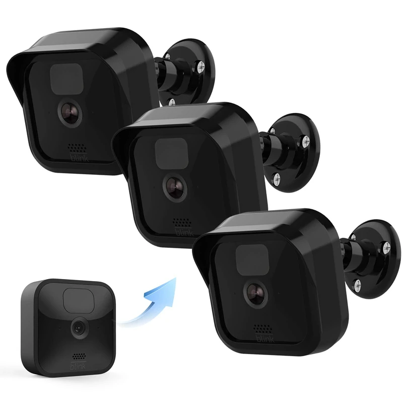 Blink Outdoor Camera Wall Mount Bracket,Weatherproof Protective Cover Case and 360 Degree Adjustable Mount for New Blink Outdoor Indoor Home Security Camera System (3 Pack)