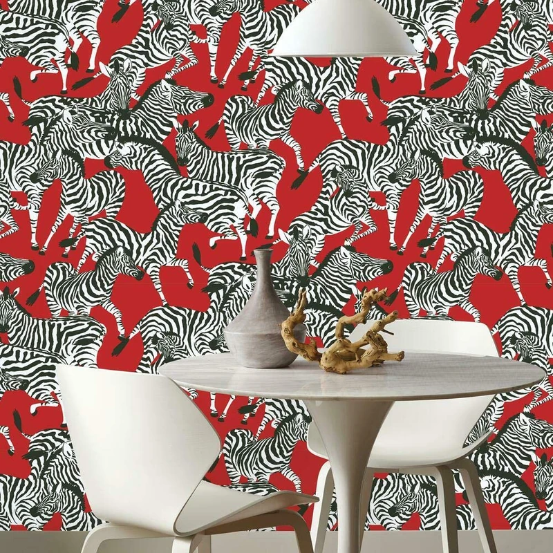 RoomMates Waverly Herd Together Peel and Stick Wallpaper