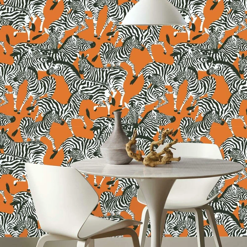 RoomMates Waverly Herd Together Peel and Stick Wallpaper