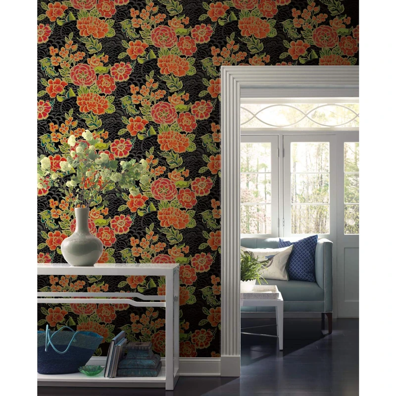 RoomMates Waverly Zen Garden Peel and Stick Wallpaper
