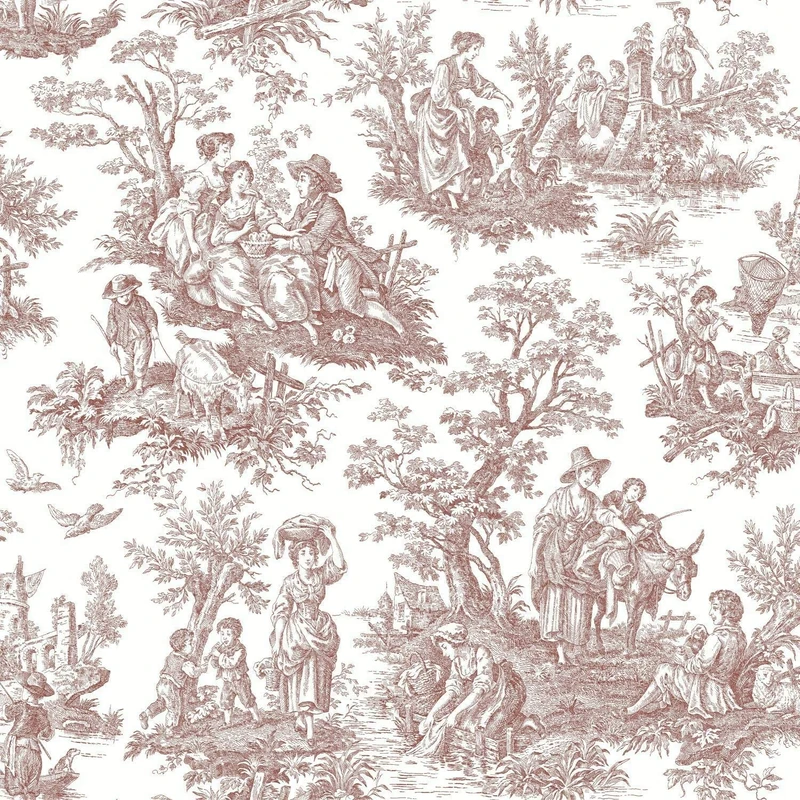 RoomMates Waverly Country Life Toile Peel and Stick Wallpaper