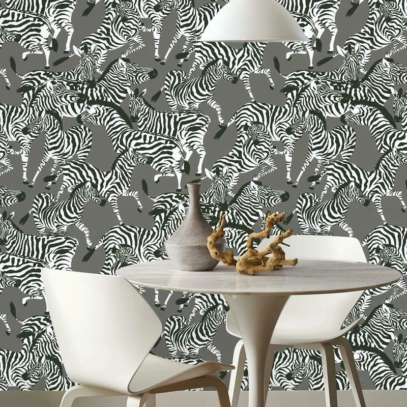 RoomMates Waverly Herd Together Peel and Stick Wallpaper