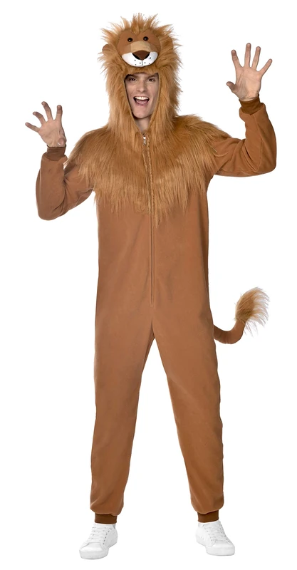 Amscan Adults Plush Lion Fancy Dress Animal Costume - Large