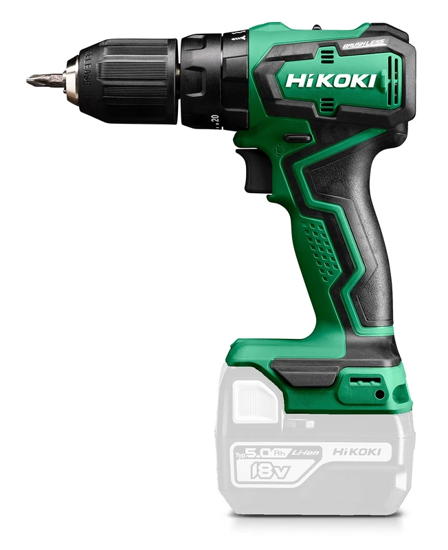 HiKOKI Akku-Schlagbohrschrauber (18V, Li-Ion, Brushless, 55 Nm, LED, Regelelektronik, ohne Akku und Ladegerät)