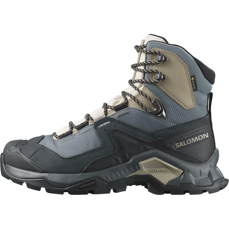 Salomon Quest Element Gore-Tex Waterproof Women's Outdoor Shoes, Athletic inspiration, All-terrain stability, and Outdoor essentials, Ebony, 9.5