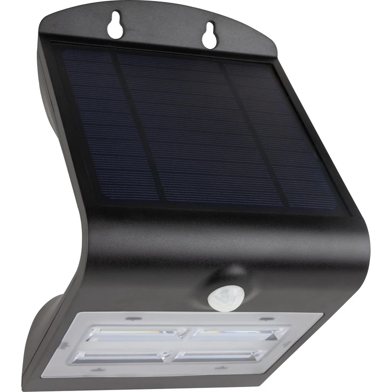REV Butterfly Outdoor Light with Motion Sensor 2000 mAh Li-Ion LED Spotlight Outdoor IP54 Solar Panel 2.3 Wp 3.2 W Black