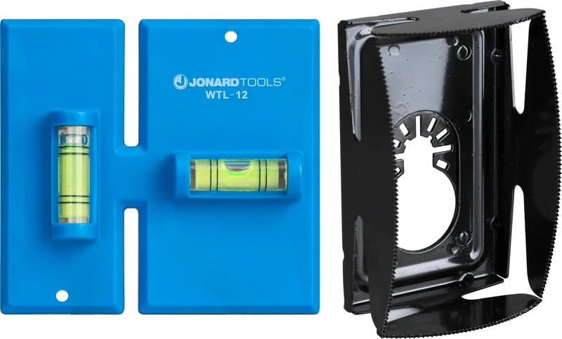 Jonard Tools EBW-412 Electrical Box Cutting Kit, Single Gang with Wall Template Leveler & Electrical Box Cutter Attachment