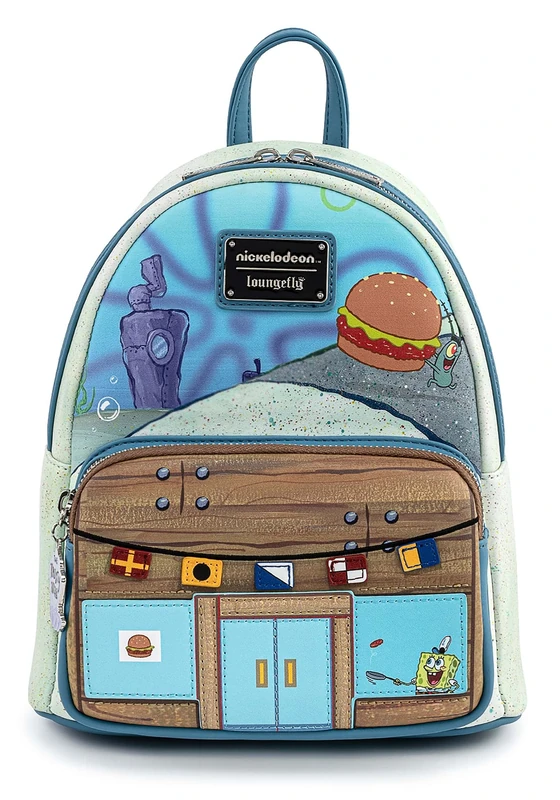 Loungefly Spongebob Squarepant Krusty Krab Womens Double Strap Shoulder Bag Purse
