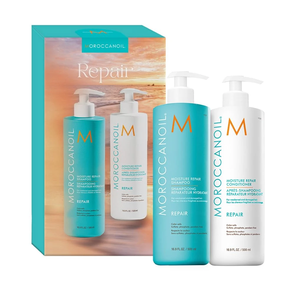 Moroccanoil Moisture Repair 500ml Shampoo and Conditioner Set