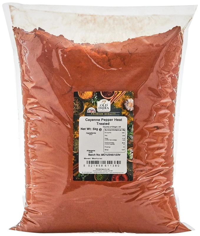 Old India Cayenne Pepper Heat Treated 5kg