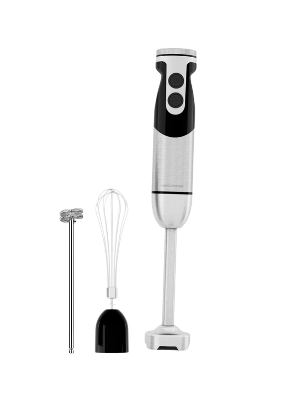 3-in-1 Immersion Hand Blender, Powerful MOTOR 12-Speed Stick Blender with Sturdy Titanium Plated Stainless Steel Blades