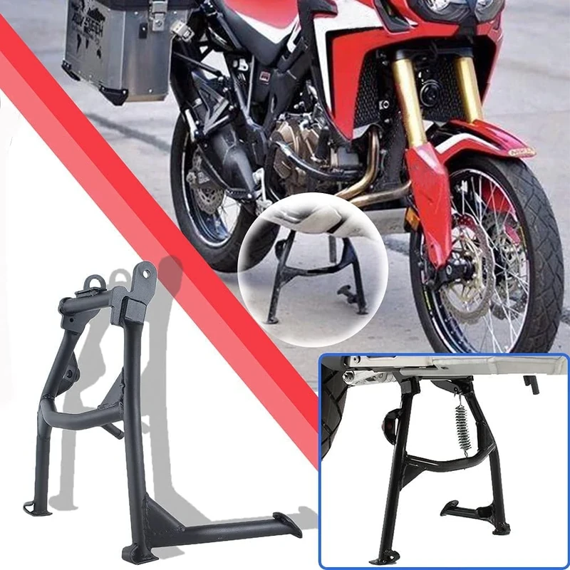 Lorababer Motorcycle for CRF1000L Center Foot Stand Mount Central Kickstand Upright Centerstand Parking Bracket Compatible with H-onda CRF 1000 L Africa Twin 2016-2019 2017 2018 Accessories