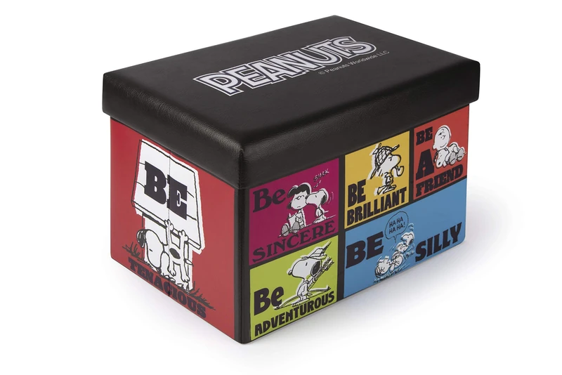 Excelsa Peanuts Storage Box with Seat, Multicolor, 38x32x32 cm