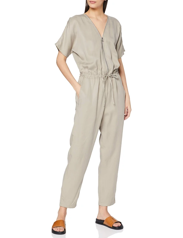 French Connection AIRIETTA Lyocell Jumpsuit Walnut - Image 1