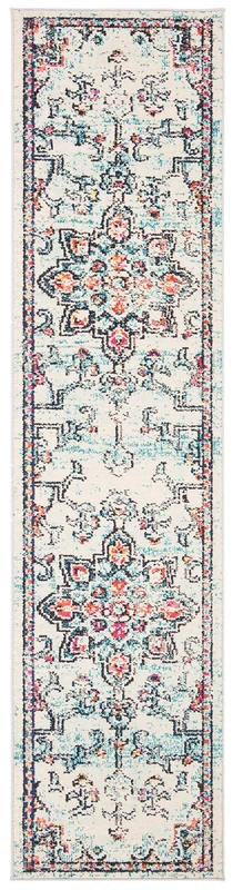 Safavieh Modern Chic Indoor Woven Accent Area Rug, Madison Collection, MAD473, in Cream/Blue, 61 X 91 cm for Living Room, Bedroom or Any Indoor Space