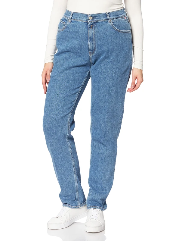 REPLAY Women's Kiley Jeans, 0101 Light Blue, 32W / 32L