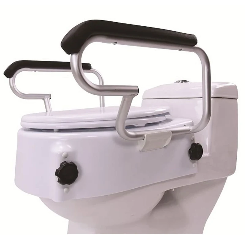 Antar AT51204 Raised Toilet Seat with Lid and Armrest 5 kg