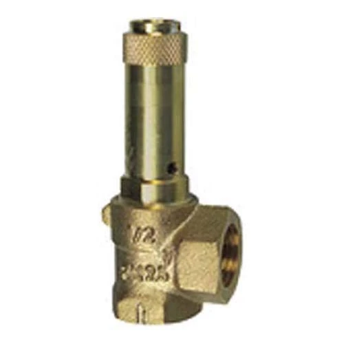 RIEGLER 221.03-4.1 Corner Safety Valve for Liquids, G 1/2 Inch Connection, 4.1 Bar Response Pressure