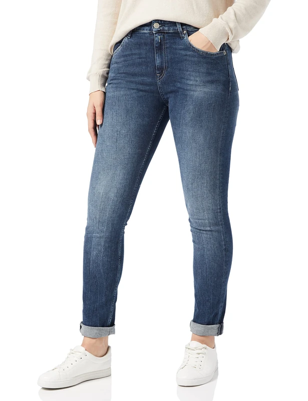 REPLAY Women's Marty Jeans, 009 Medium Blue, 27W / 28L