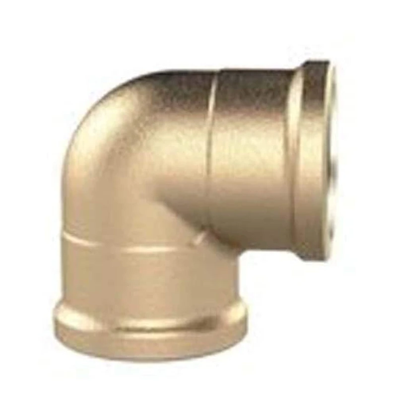 RIEGLER WST20MS90II Brass Blank Elbow Piece, 90° Elbow Piece, Internal/Inside, G 2 Inch Thread, 16 Bar Operating Pressure