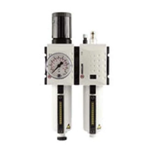 RIEGLER FU 605-M-1 Futura maintenance unit two-piece with metal reservoir, visibility tube and pressure gauge, semi-automatic, size 4, 0.1-1 bar, G 3/4"