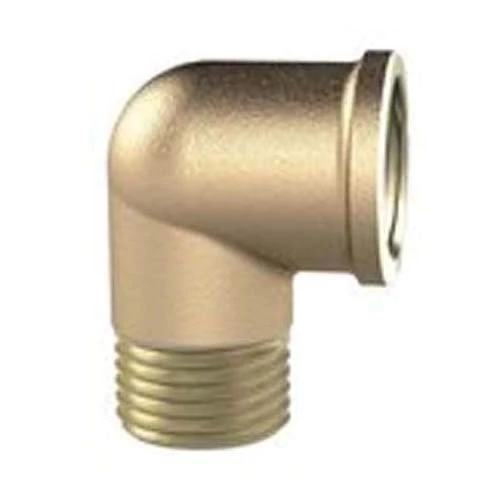 RIEGLER WST20MS90IA Brass Blank Elbow Piece, 90° Elbow Piece, Internal/Exterior, G 2 Inch Thread, 16 Bar Operating Pressure