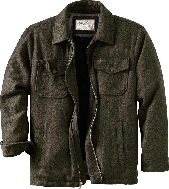 Legendary Whitetails Men's Big & Tall Outdoorsman Jacket, Foggy Ridge, 4X-Large Tall