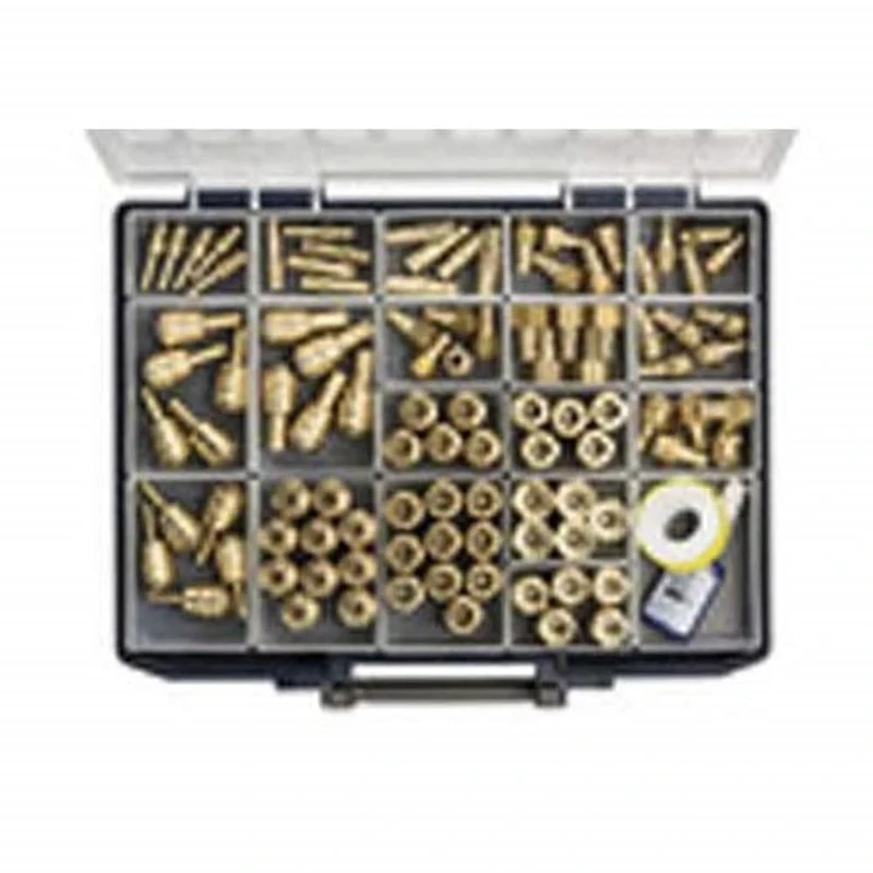 RIEGLER KSB 500 Connect Line Assortment Box with Quick Release Couplings and Plug Nipple, Brass Blank, NW 7.2